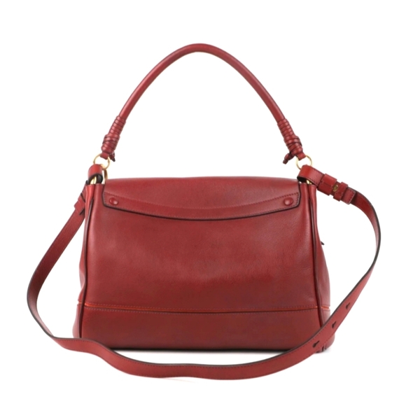 Chloé Owen Flap Bag Red Leather "Hard to find Color" ❤️ - Picture 2 of 8